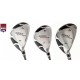 AGXGOLF MEN'S MAGNUM XS SERIES GRAPHITE HYBRID IRONS SET; #5, #6 & #7 Hybrids LEFT or RIGHT HAND